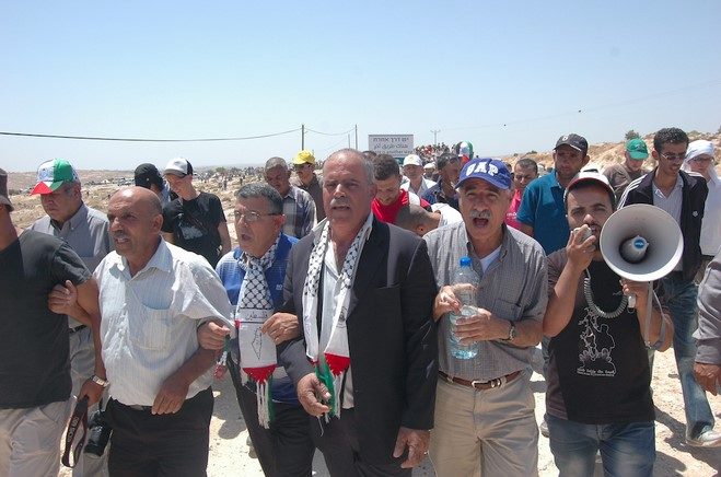 Palestinian protest Susiya village West Bank