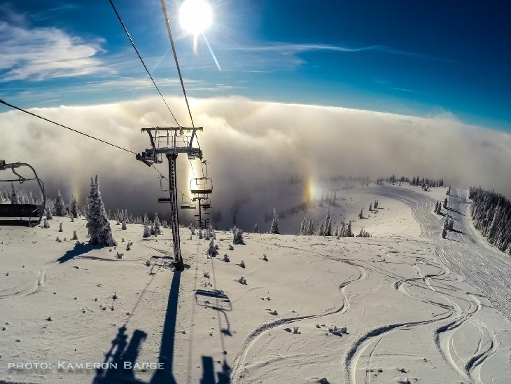 'diamond dust' Sun halos sighted (PHOTOS)