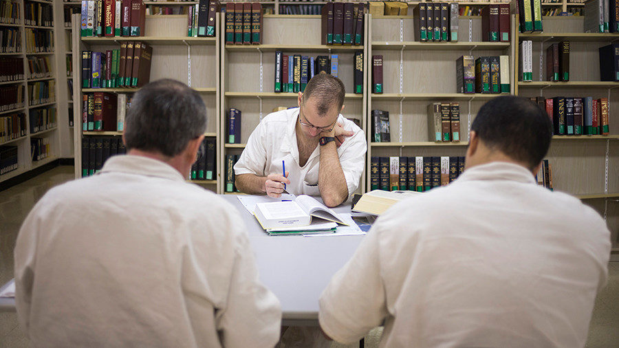 Click to enlarge prison library