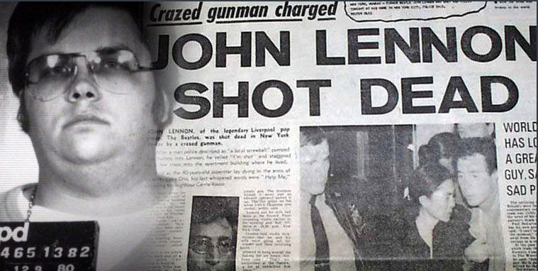 John Lennon shot dead