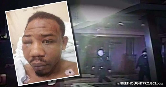 police beating victim