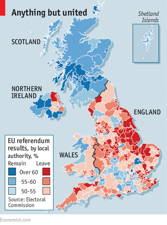 Click to enlarge UK Brexit referendum result map