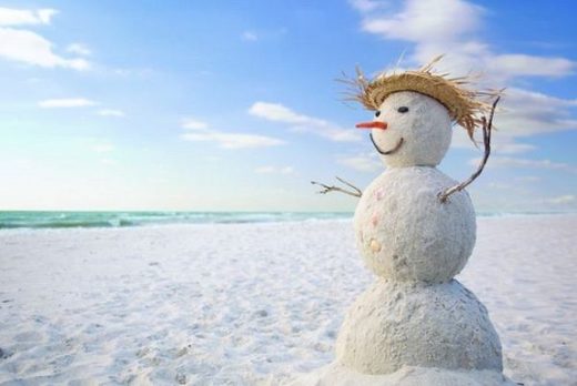 beach snowman