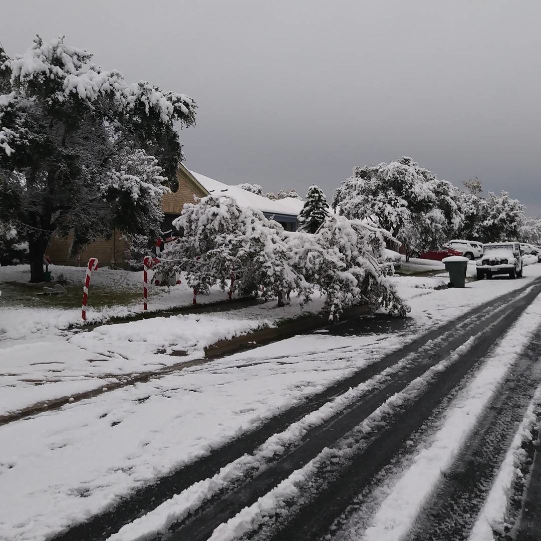 Snow covers Corpus Christi in Texas on December 8 2017. First time in 13 years. via Instagram