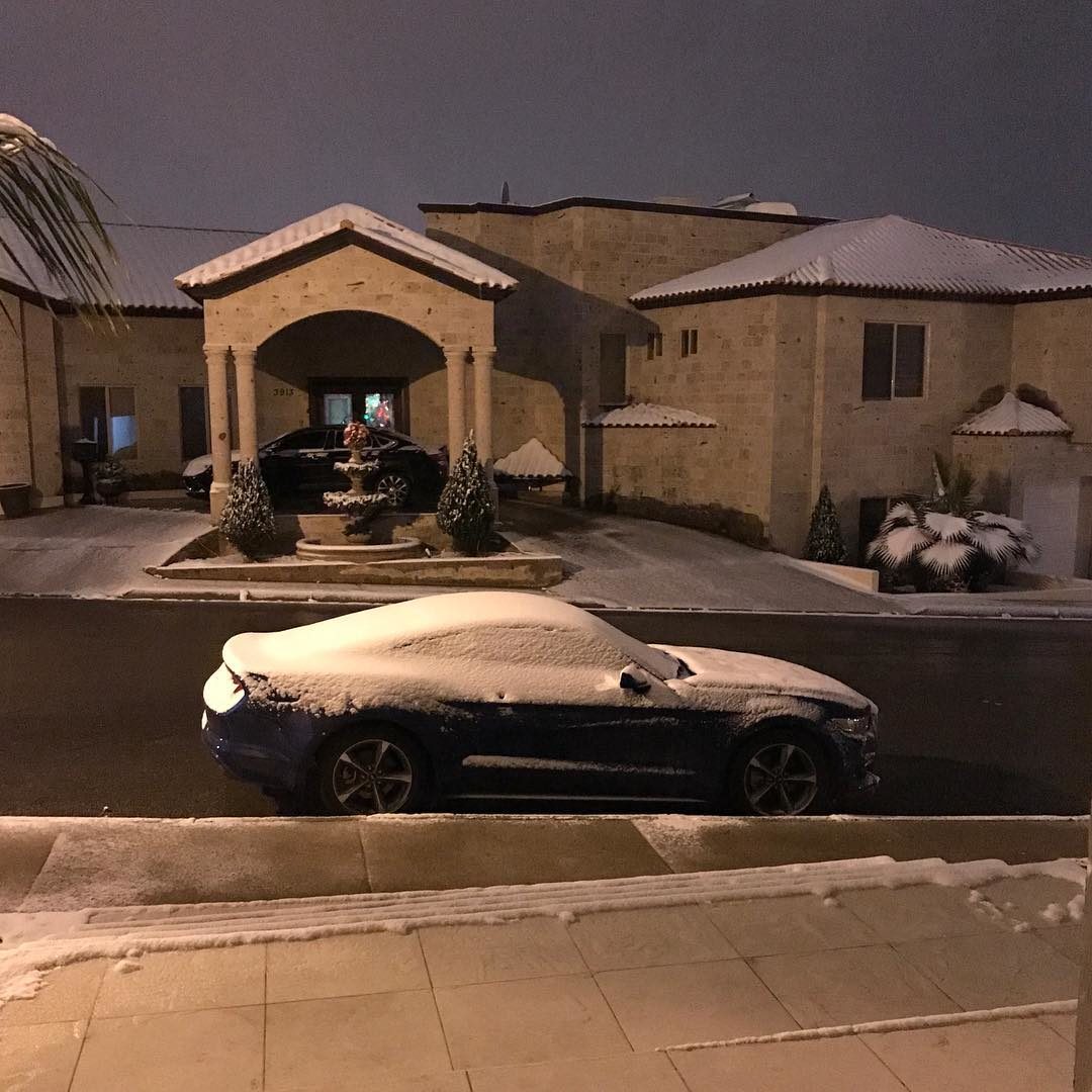 First snow of the year for northern Mexico on December 8 2017. via Instagram