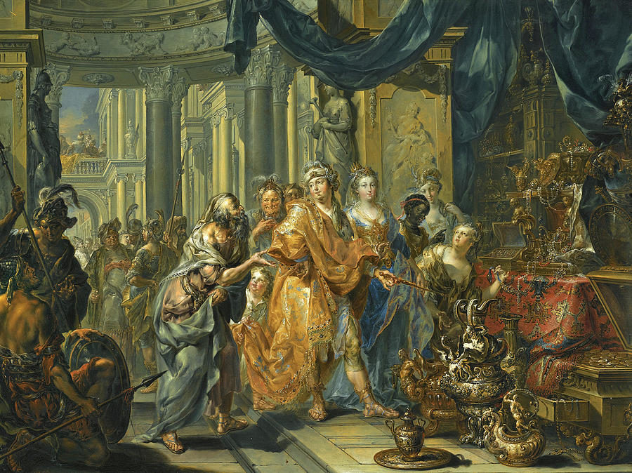 Click to enlarge Croesus and Solon