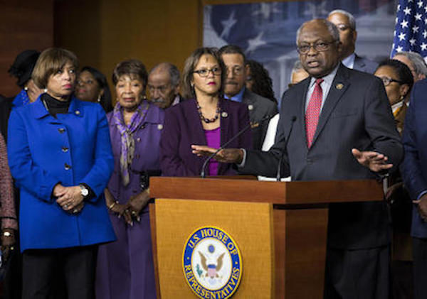 James Clyburn of S.C speaks during a news conference on Capitol Hill