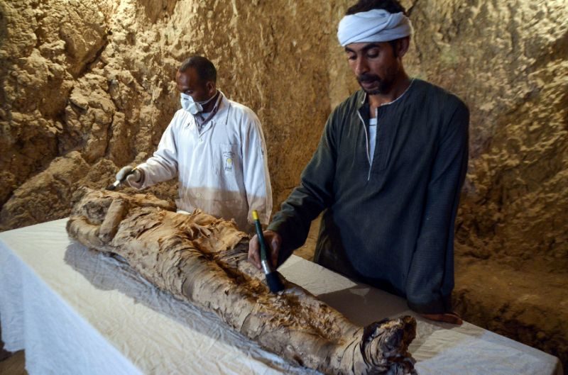 Click to enlarge mummy discovery
