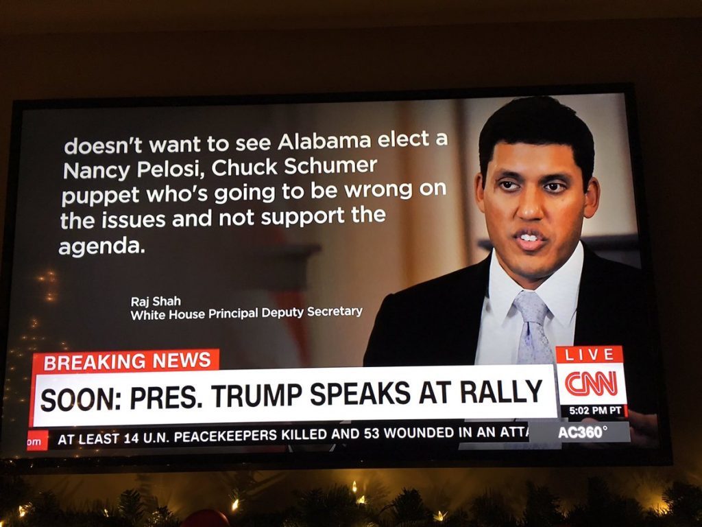Click to enlarge incorrect Raj Shah pic CNN