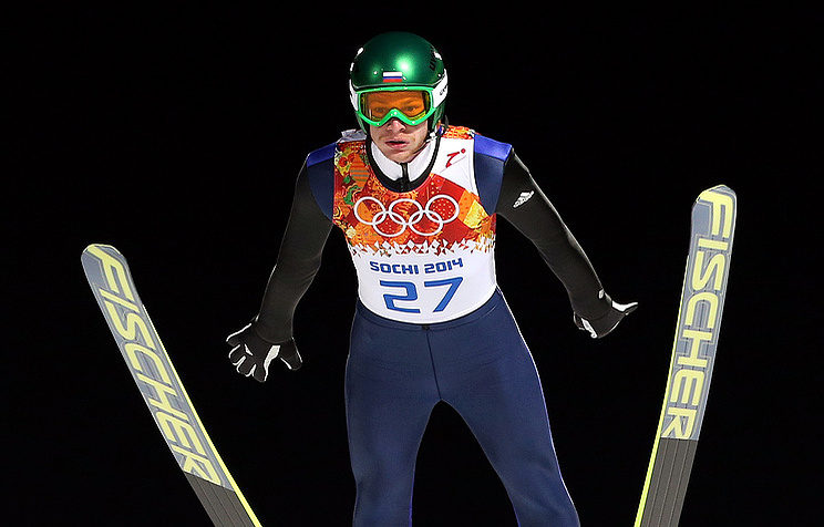 Russian ski jumper Denis Kornilov
