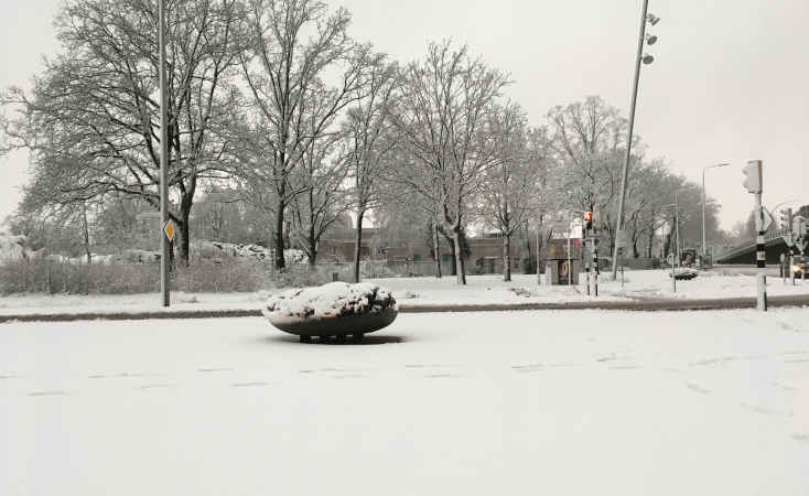 Snow blankets Utrecht