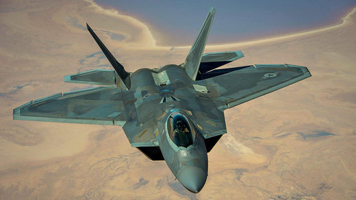 US air force fighter jet