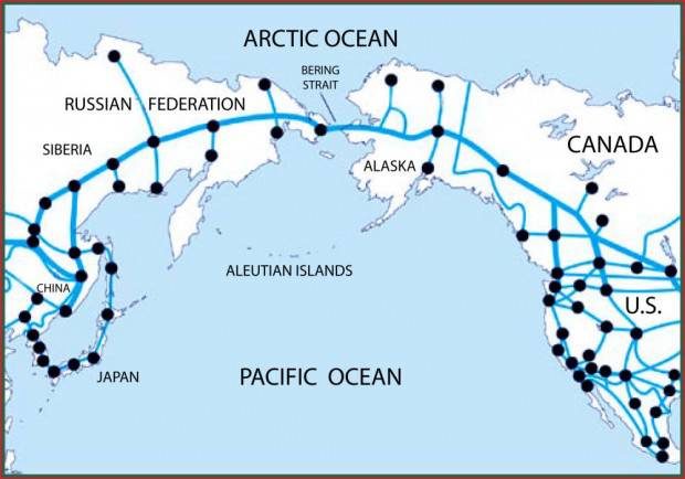 Click to enlarge The China-Russia-Canada-America Train / Tunnel Link?