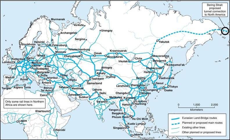The China-Russia-Canada-America-Europe Train Link?