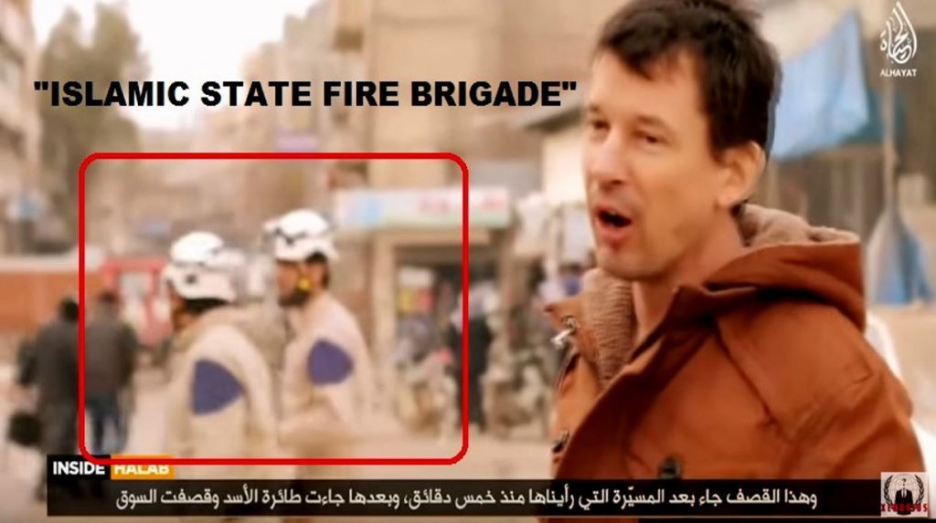 Click to enlarge John Cantile filming East Aleppo