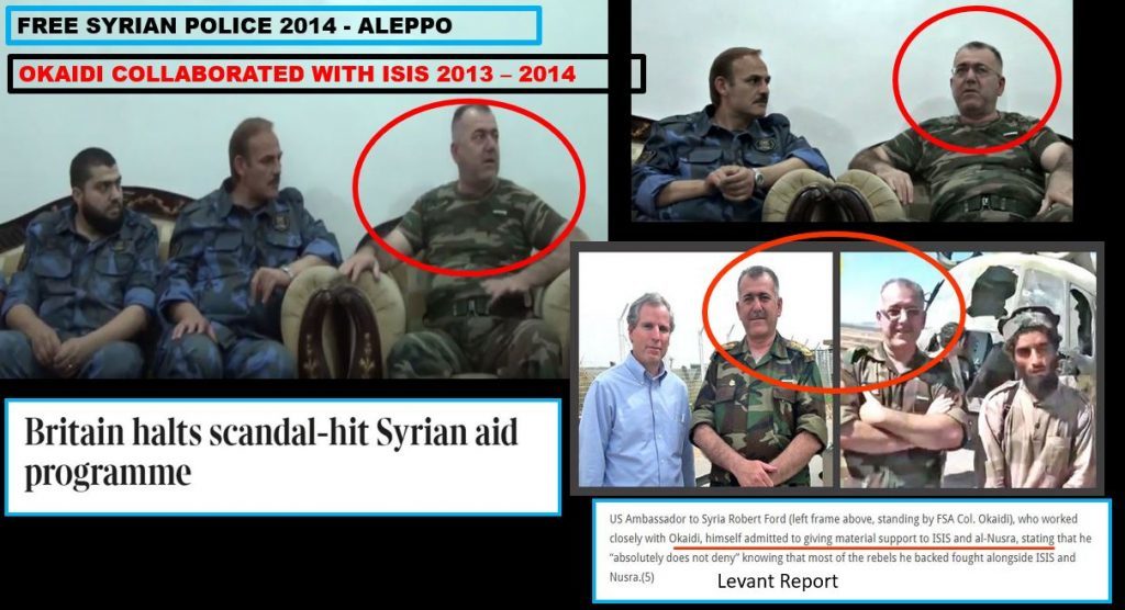 Click to enlarge Free Syrian Police with Al Okaidi