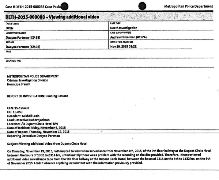 lesin police file