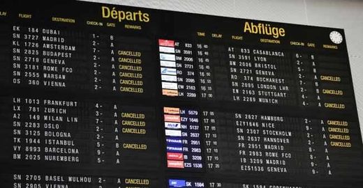 Cancelled flights at Brussels Airport