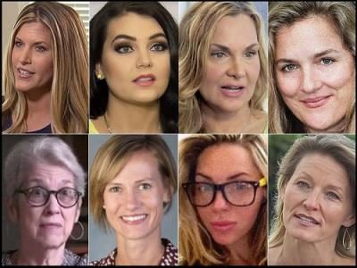 Click to enlarge Eight Trump accusers