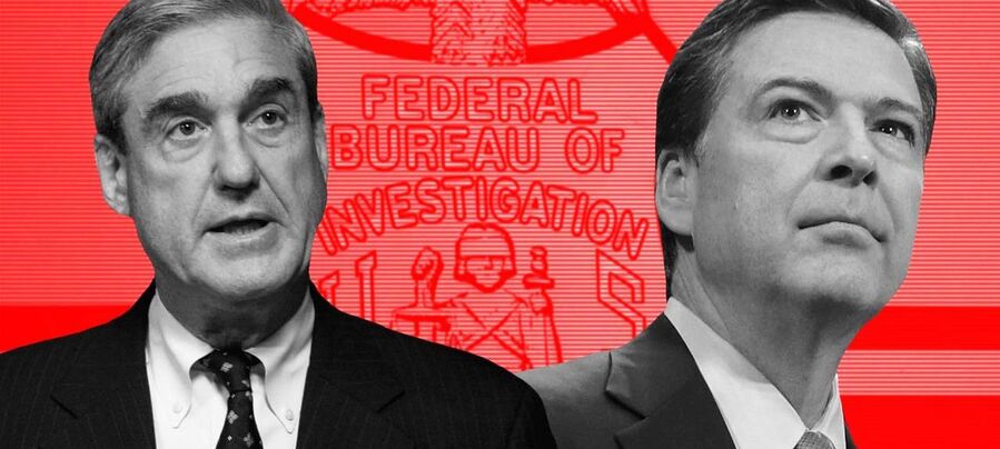Click to enlarge Robert Mueller and James Comey russiagate hoax