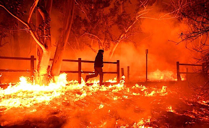 person fire