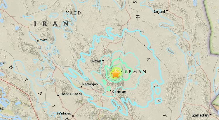 Click to enlarge Earthquake in Kerman, Iran