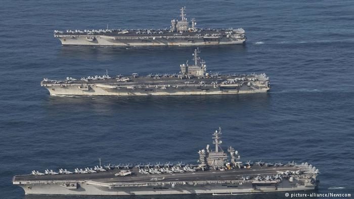 Click to enlarge USS aircraft carriers