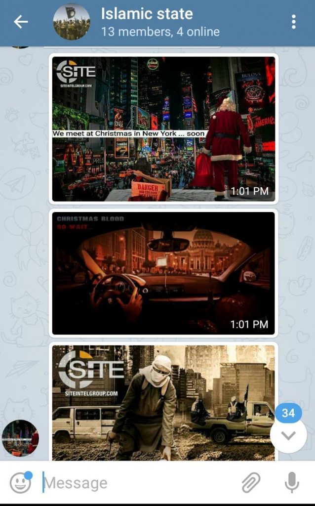 Click to enlarge ISIS telegram 1