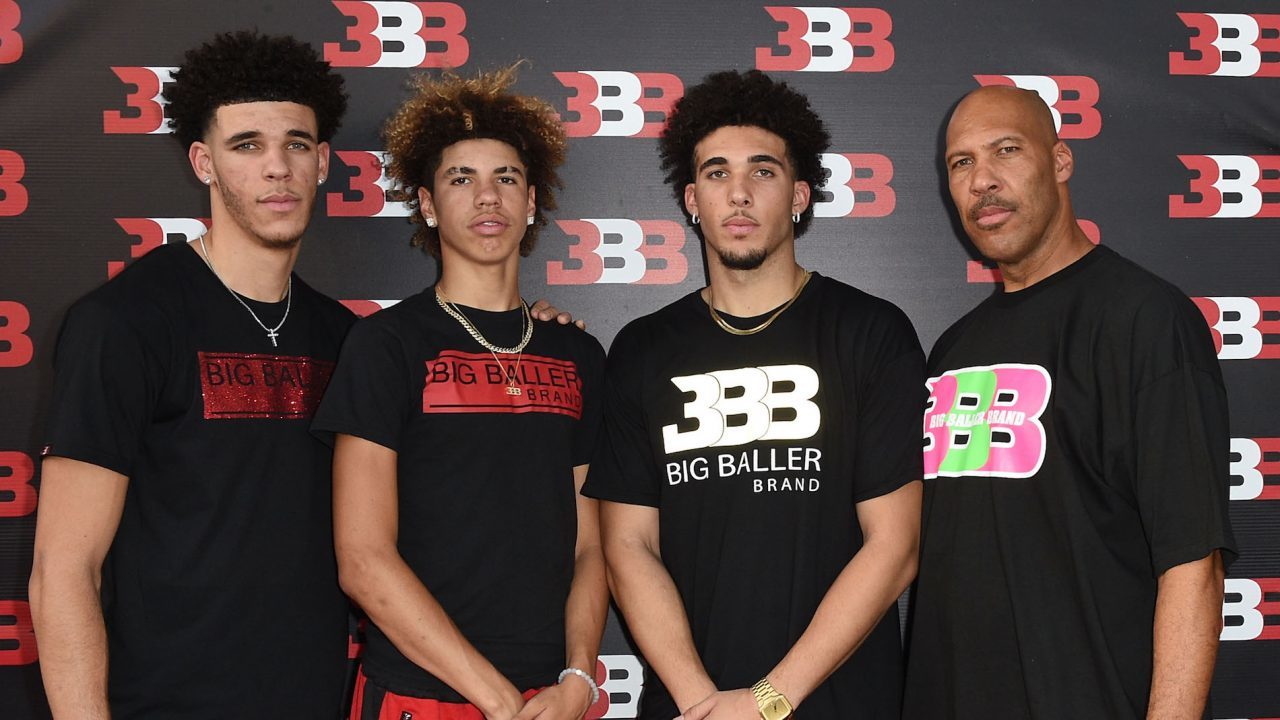 Click to enlarge UCLA basketball players LiAngelo Lonzo LaMelo LaVar Ball