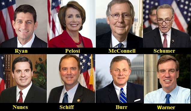 Click to enlarge Gang of 8 Congress House Intel Committee