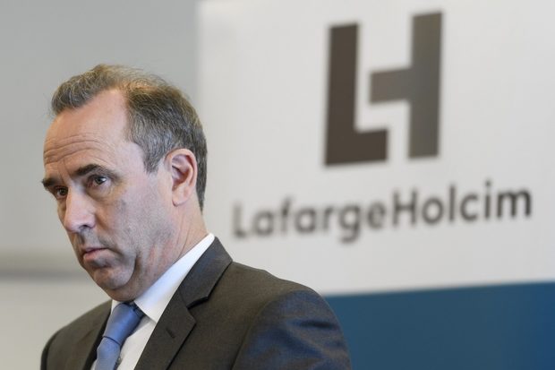 Click to enlarge LafargeHolcim CEO Eric Olsen