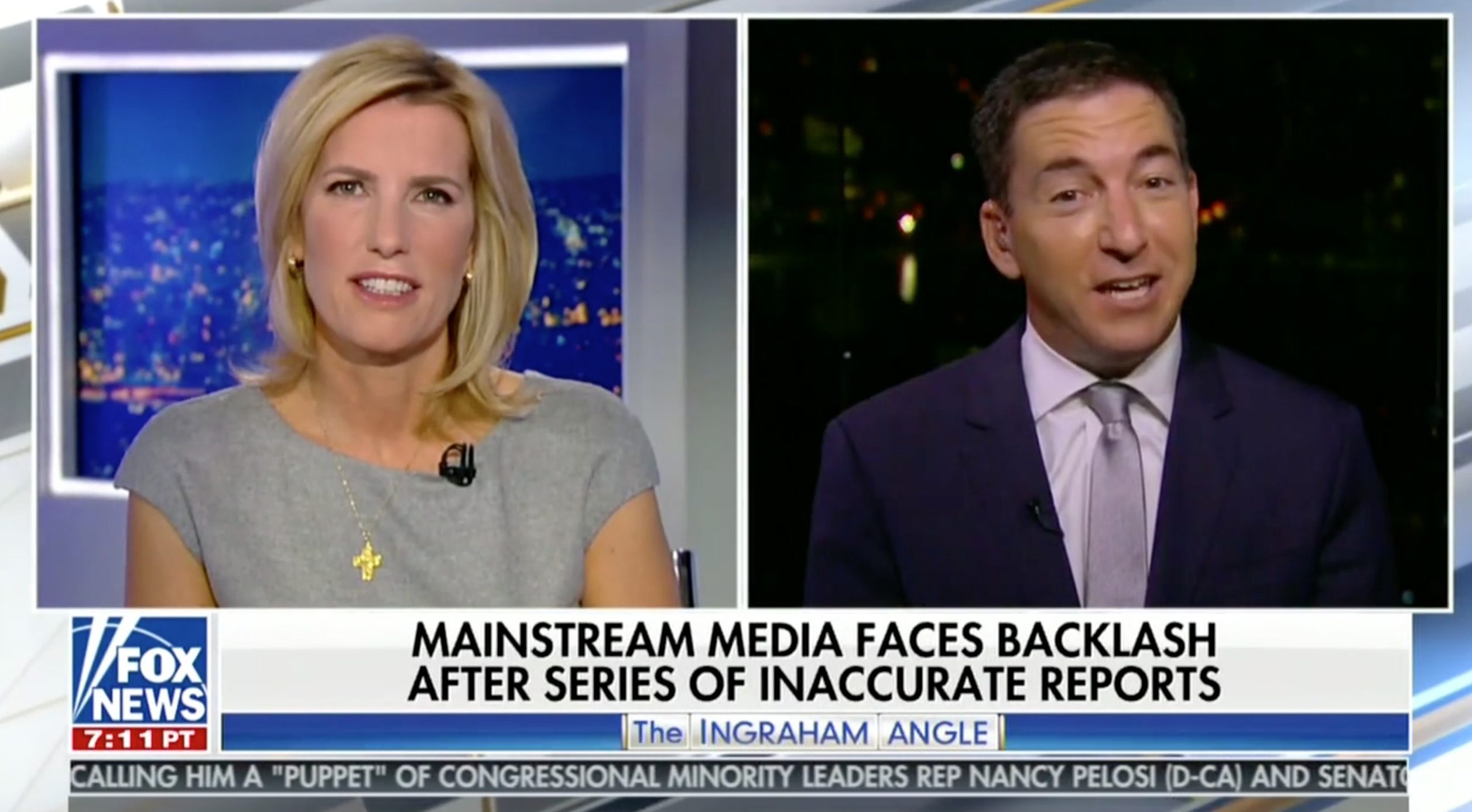 Click to enlarge Glenn Greenwald Ingraham Angle Fox News