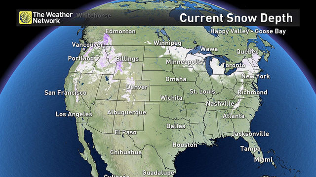 Snow cover as of Dec. 13