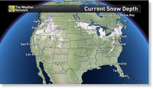 Snow cover as of Dec. 13
