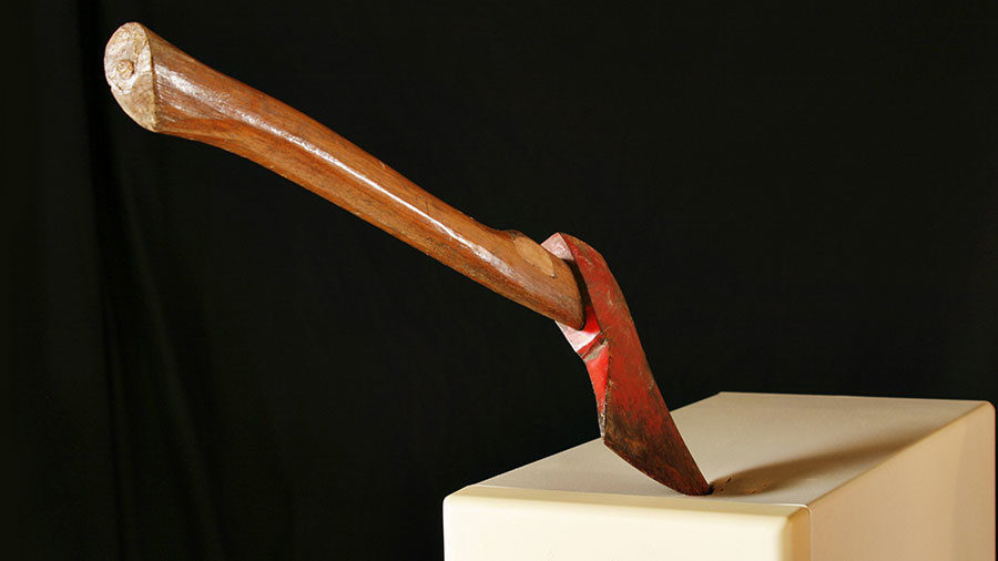 axe chopping block