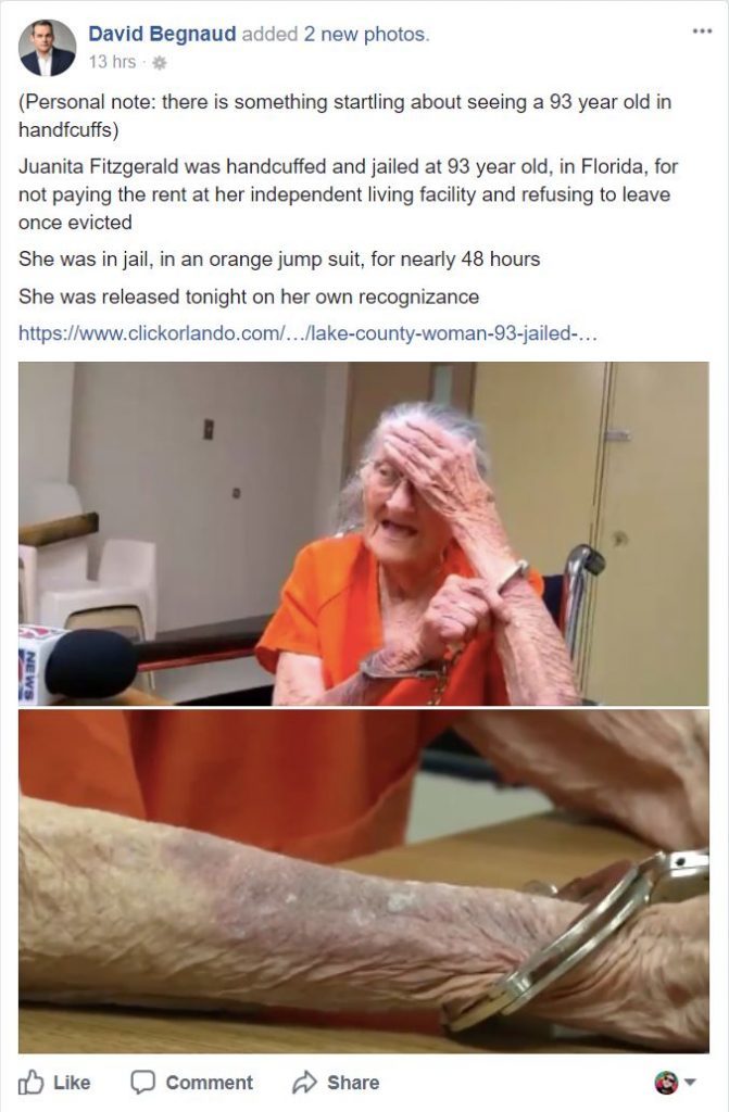 old woman shackled