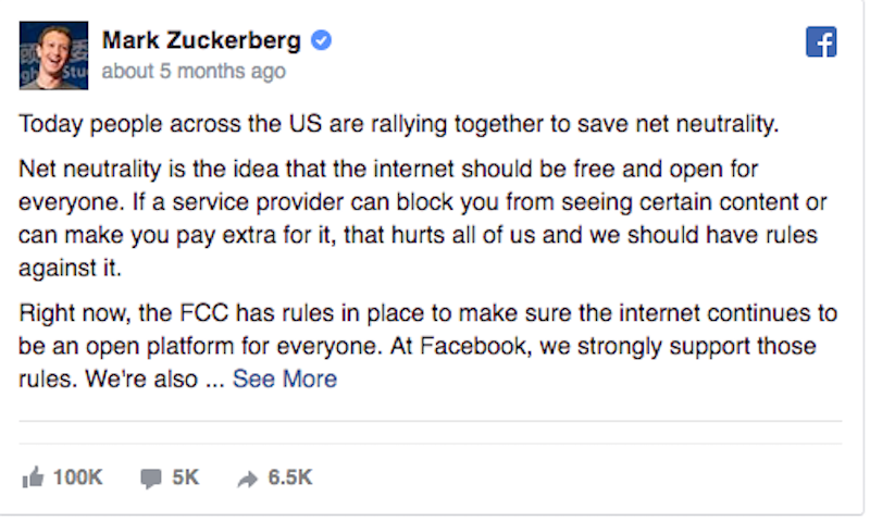 MZ net neutrality