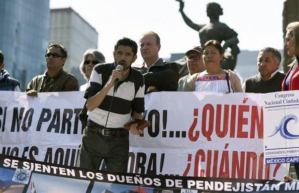 Click to enlarge Demonstration Mexico Security law