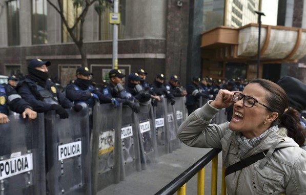 Click to enlarge Mexico demonstration security law