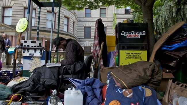 protest against Portland camping and homelessness policies