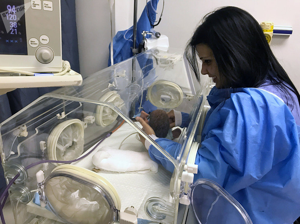 Click to enlarge Children's unit of Tishreen Hospital in Latakia, Syria