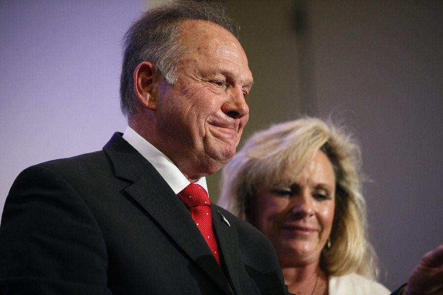 Roy Moore and wife