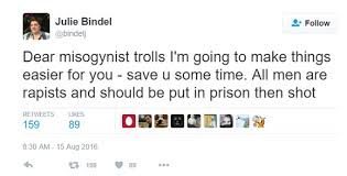 Bindel Tweet