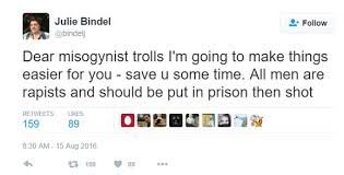 Click to enlarge Bindel Tweet