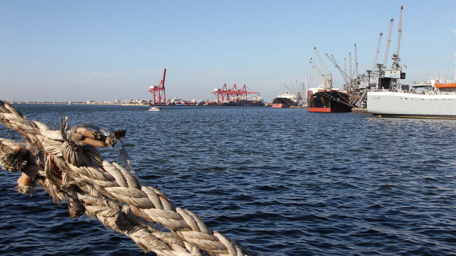 Click to enlarge Port of Syria's Mediterranean city of Latakia