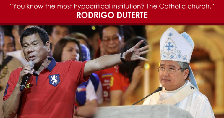 Philippines President Rodrigo Duterte, Catholic Church
