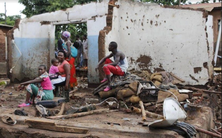 House destroyed and family displaced by rain of terror