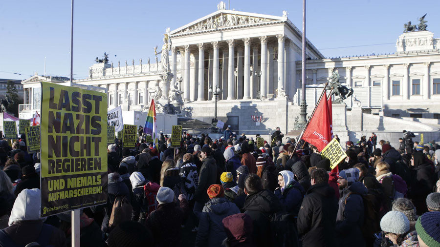Click to enlarge Vienna protest Nazi