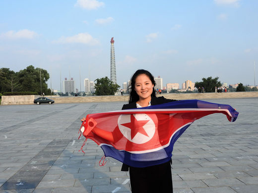 Click to enlarge North Korea civilian Eva Bartlett
