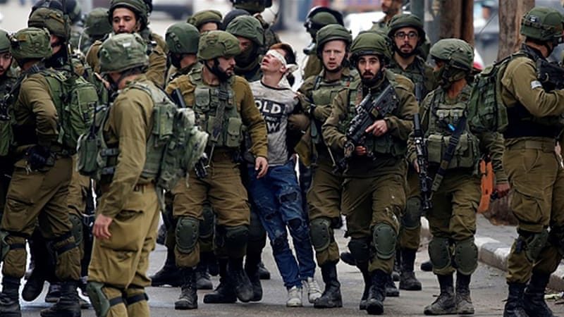 Click to enlarge Palestinian teen arrested throwing stones, Fawzi al-Junaidi